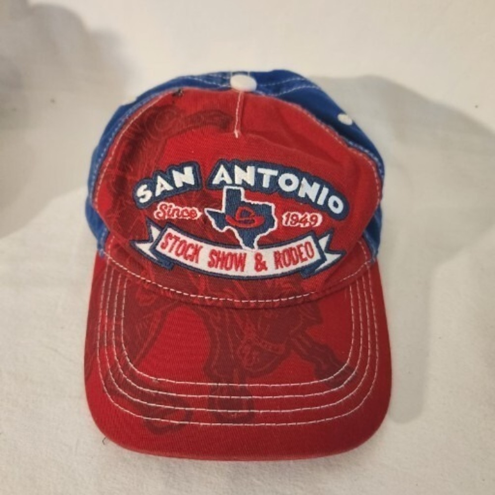 San Antonio Stock Show & Rodeo Cap Hat Adjustable Youth Texas Pre-Owned